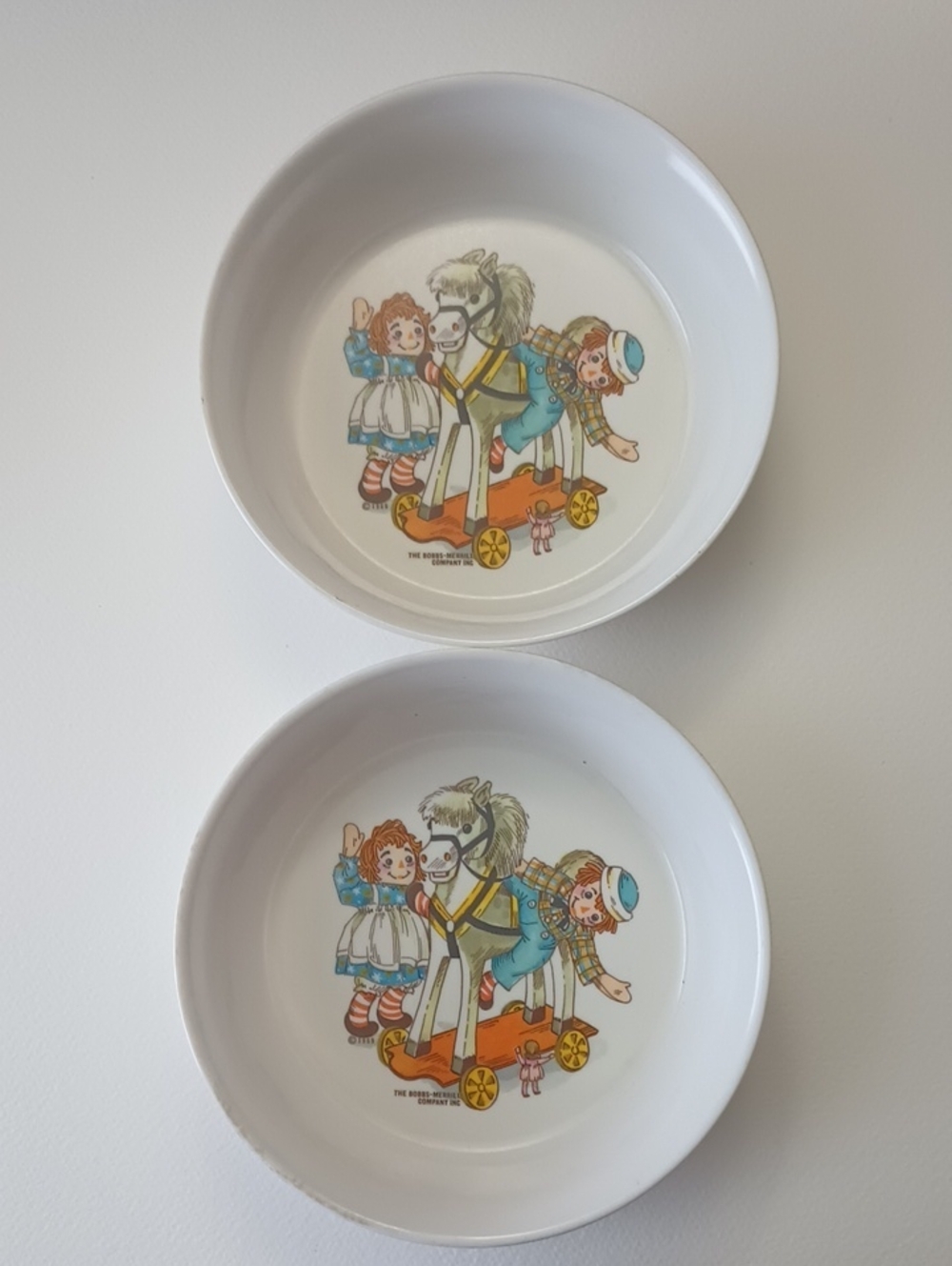 VTG 1969 Raggedy Ann & Andy Oneida Deluxe Melamine Dish Set 3119 3258 3243 - Picture 4 of 15